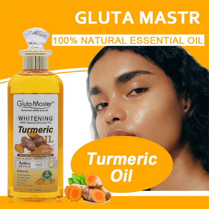 Gluta Master 200ml Turmeric Essential Oil Face and Body Skin Relaxation Massage Oil Nourishing Moisturizing Skin Oil