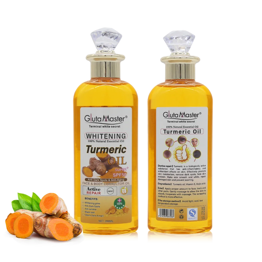 Gluta Master 200ml Turmeric Essential Oil Face and Body Skin Relaxation Massage Oil Nourishing Moisturizing Skin Oil