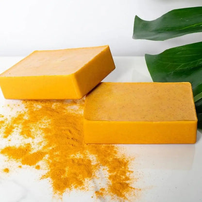 1Pcs Turmeric & Kojic Acid Brightening Soap Turmeric Lemon Soap Bar For Face Body Tumeric Soap Smooth Skin Cleansing Bath Soap