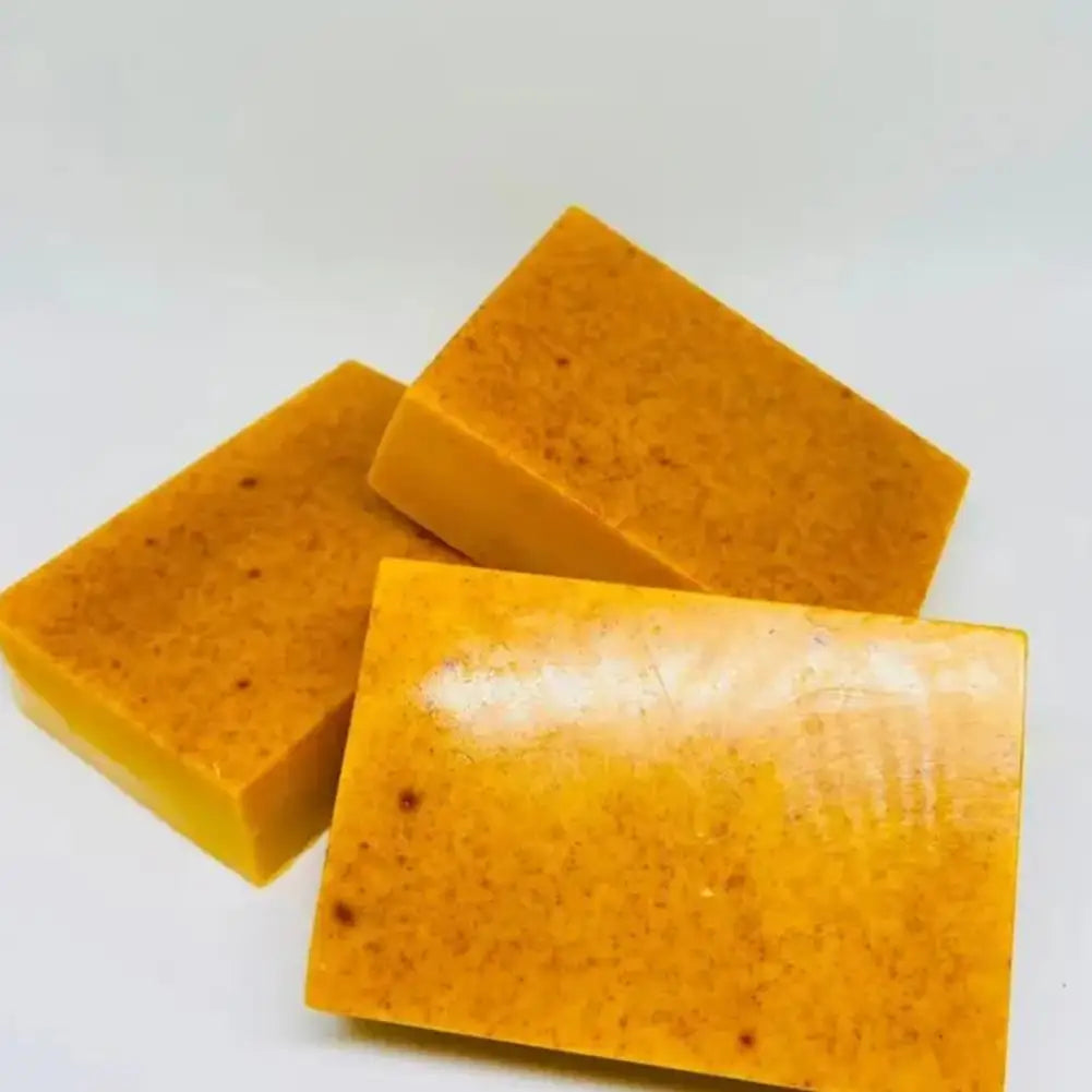 1Pcs Turmeric & Kojic Acid Brightening Soap Turmeric Lemon Soap Bar For Face Body Tumeric Soap Smooth Skin Cleansing Bath Soap